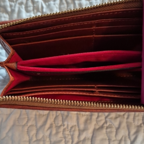 Dooney & Bourke Textured Brown Wallet - Picture 2 of 3